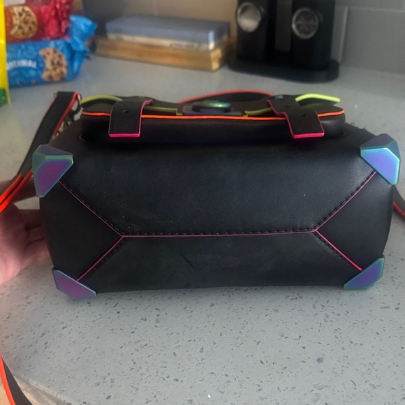 MICHAEL Michael Kors Black Mini Bag with Multicolor Accents - Picture 2 of 4